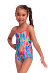 Funkita - Toddler Girl's Printed One Piece - Tickle Pink