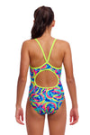 Funkita - Girl's Diamond Back One Piece - Choppy Waters
