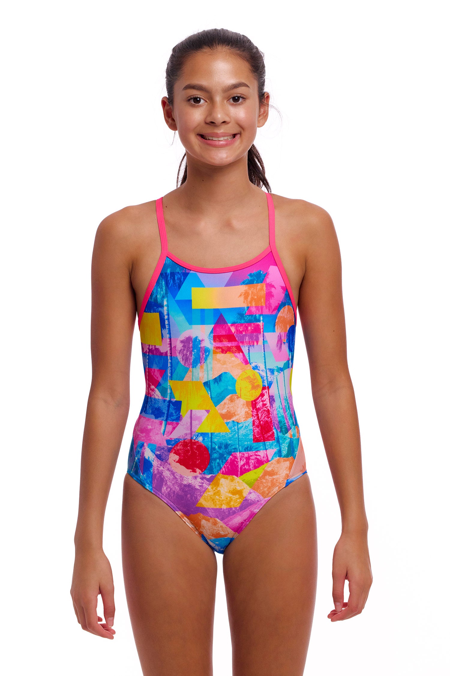Funkita - Girl's Diamond Back One Piece - Pixel Paradise