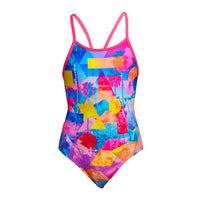 Funkita - Girl's Diamond Back One Piece - Pixel Paradise