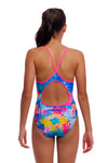 Funkita - Girl's Diamond Back One Piece - Pixel Paradise