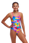 Funkita - Girl's Diamond Back One Piece - Pixel Paradise