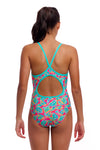 Funkita - Girl's Diamond Back One Piece - Planted Pink