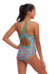 Funkita - Girl's Diamond Back One Piece - Planted Pink
