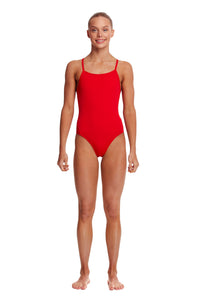 Funkita - Girl's Diamond Back One Piece - Still Red