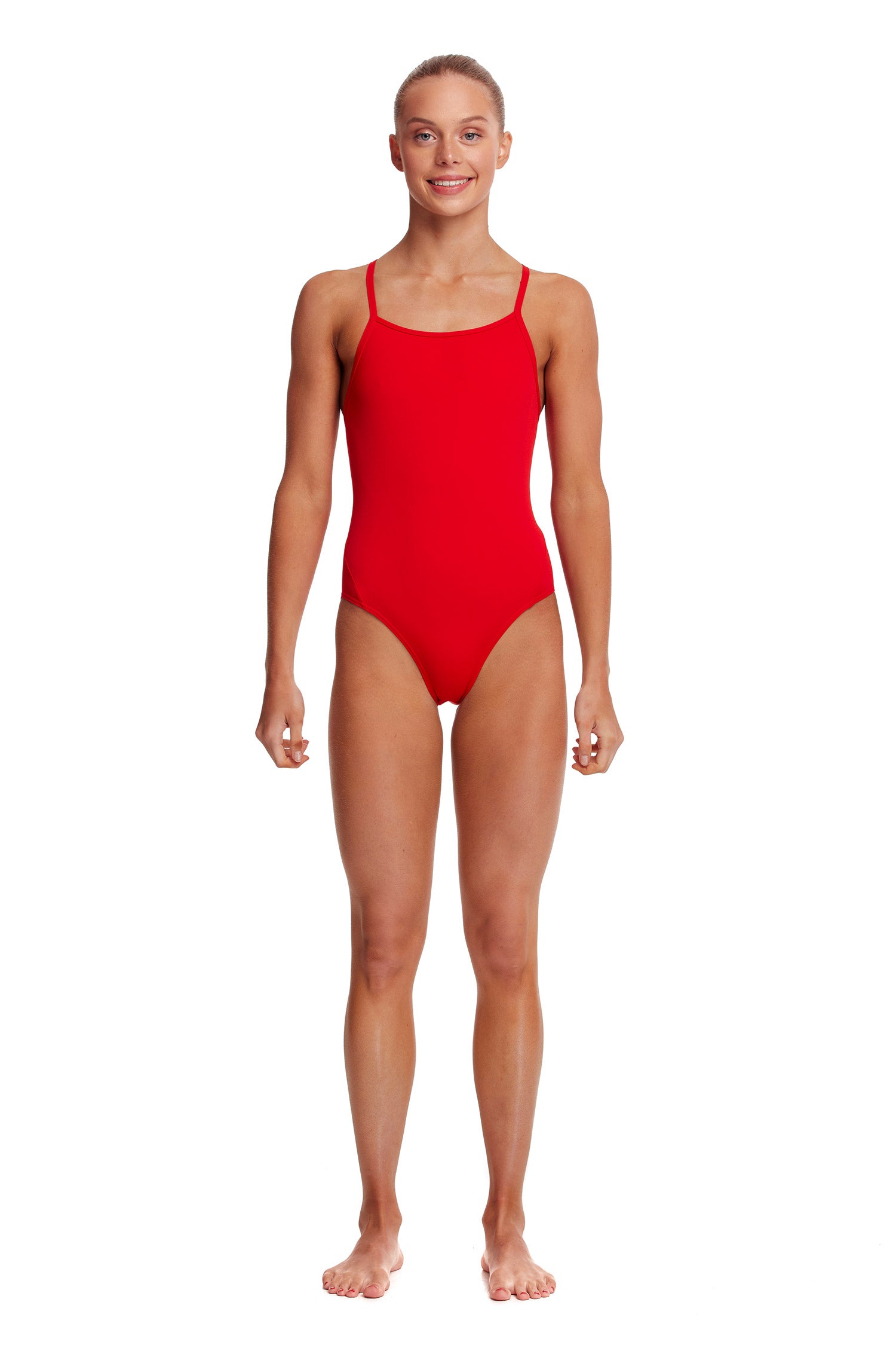 Funkita - Girl's Diamond Back One Piece - Still Red