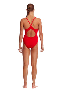 Funkita - Girl's Diamond Back One Piece - Still Red