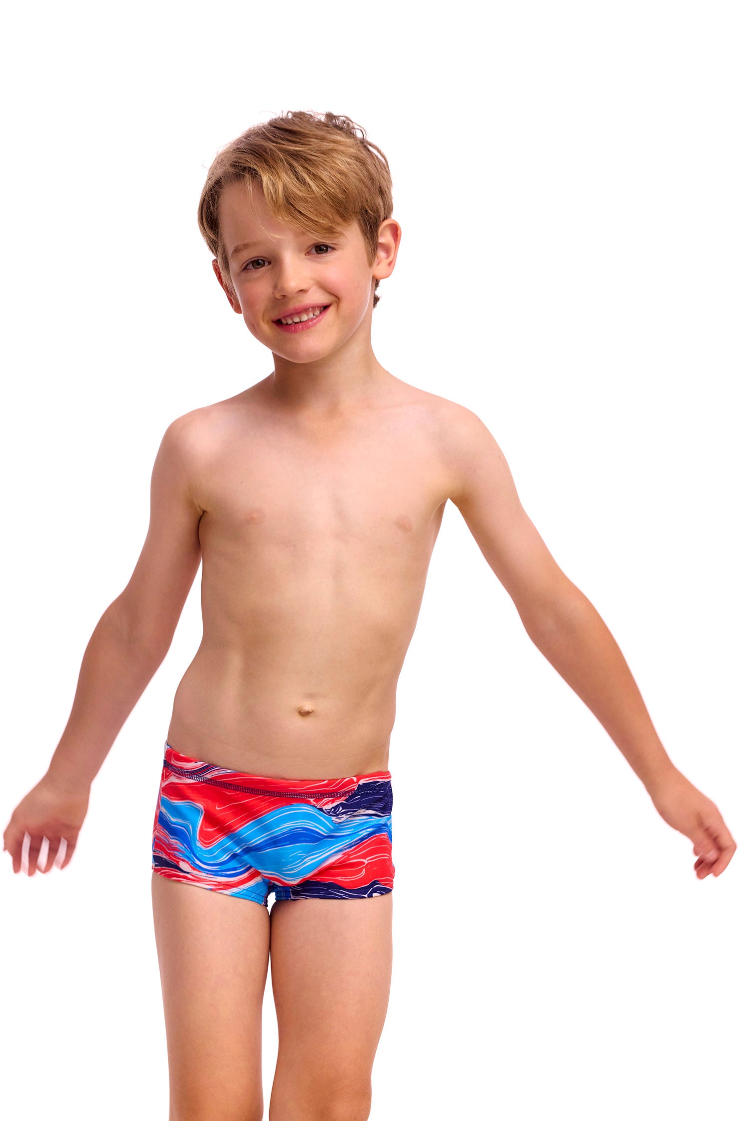 Funky Trunks - Toddler Boy's Printed Trunks - Wave Craze