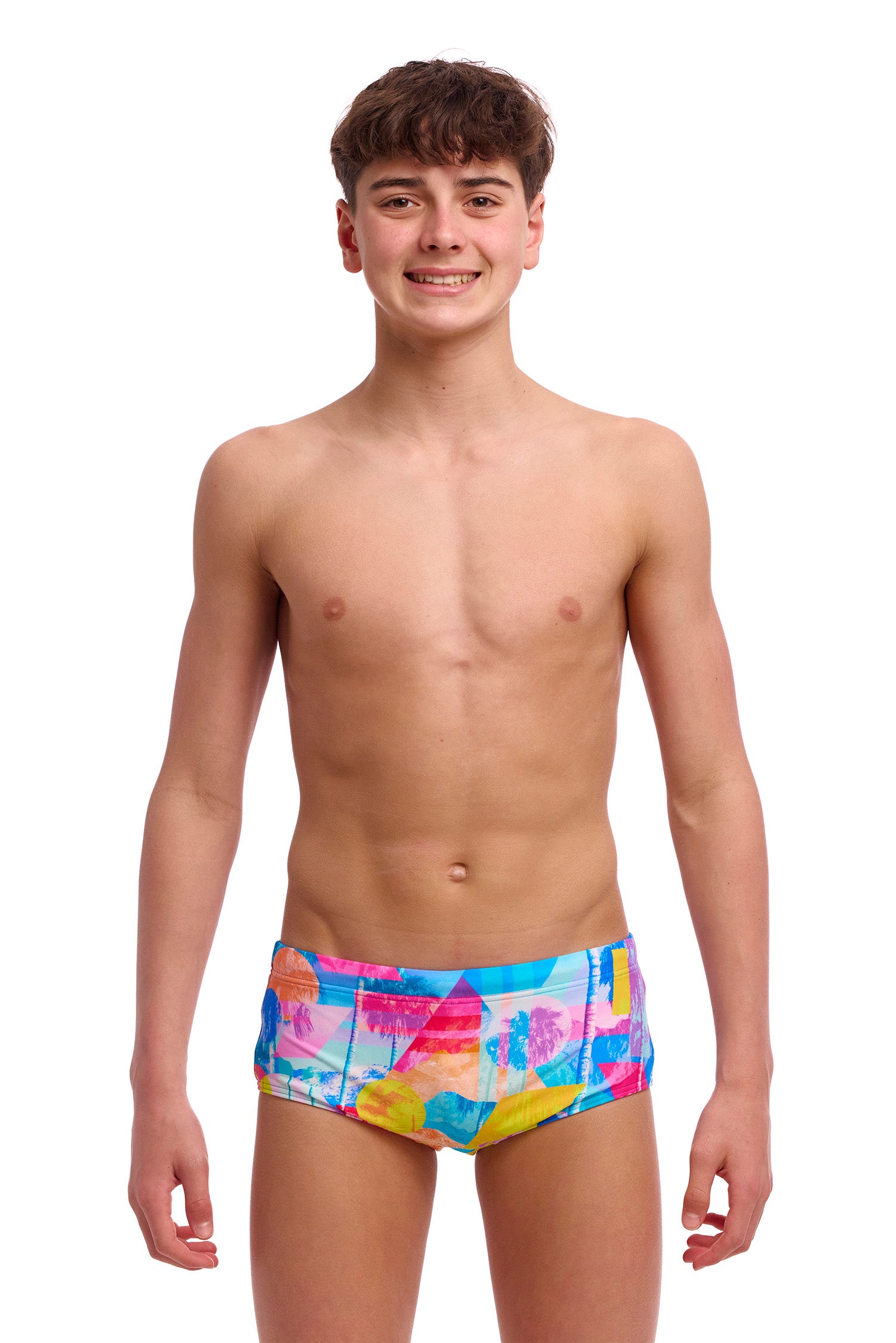 Funky Trunks - Boy's Sidewinder Trunks - Pixel Paradise