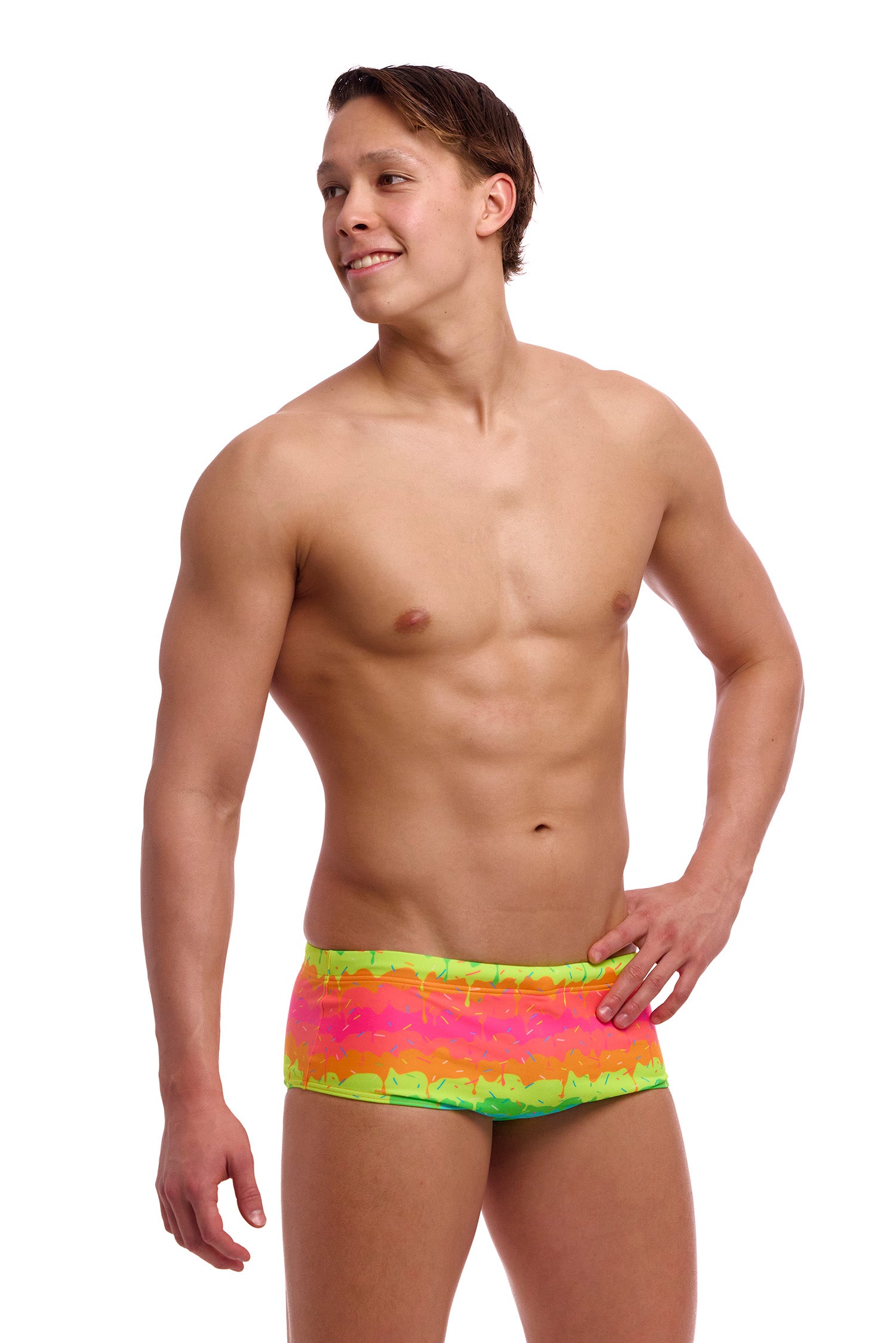 Funky Trunks - Mens Eco Sidewinder Trunks - Melting Mayhem